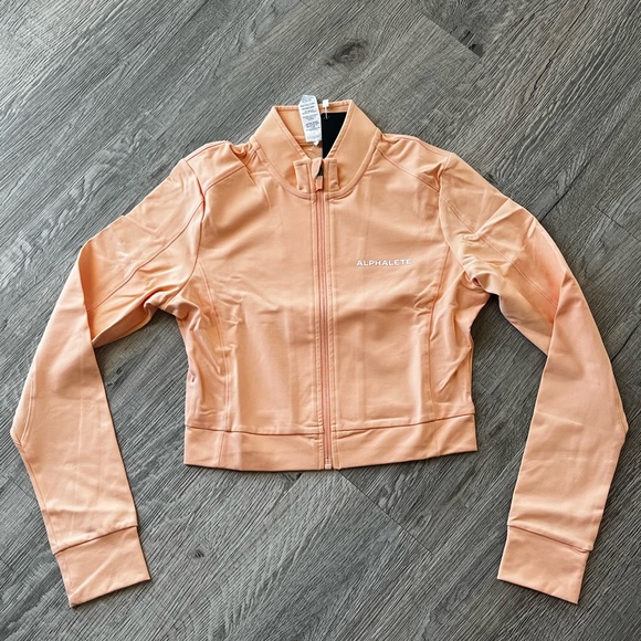 Alphalete trace jacket in peach - Picture 1 of 12